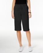 Karen Scott Pull-on Active Bermuda Shorts, Only At Macy's