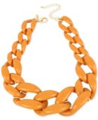 Iris X Inc International Concepts 19 Gold-tone Large Link Collar Necklace, Only At Macy's