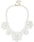 M. Haskell For Inc International Concepts White Bead Flower Statement Necklace, Only At Macy's