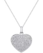 Diamond Pave Heart Locket Pendant Necklace (2 Ct. T.w.) In Sterling Silver