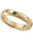 Marchesa Emerald (1/10 Ct. T.w.) & Diamond (1/10 Ct. T.w.) Band In 18k Gold, Created For Macy's