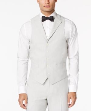 Sean John Men's Black And White Striped Classic-fit Vest
