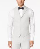 Sean John Men's Black And White Striped Classic-fit Vest