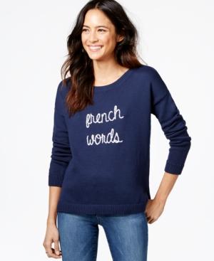 Maison Jules Graphic Sweater, Only At Macy's