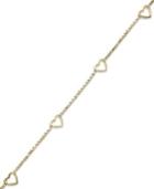 Giani Bernini 24k Gold Over Sterling Silver Bracelet, Heart Station Bracelet