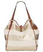 Tommy Hilfiger Hazel Woven Rugby Tassel Tote