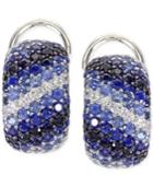Balissima By Effy Sapphire Hoop Earrings In Sterling Silver (3-1/4 Ct. T.w.)