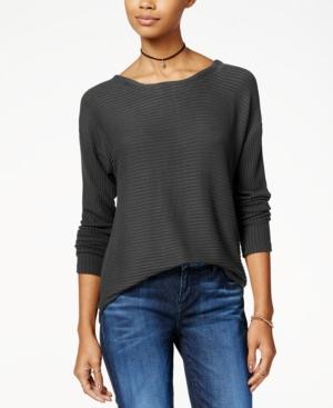 Planet Gold Juniors' Textured Rib-knit Top