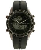 Kenneth Cole New York Men's Analog-digital Black Silicone Strap Watch 45x53mm 10030989
