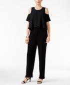 Thalia Sodi Draped Cold-shoulder Jumpsuit, Only At Macy's
