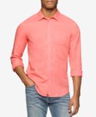 Calvin Klein Jeans Men's Snap-front Long-sleeve Shirt