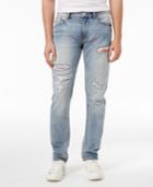 Guess Men's Slim-fit Tapered Ripped Stretch Jeans