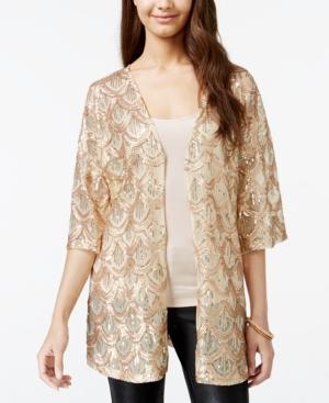 Say What? Juniors' Sequin Kimono