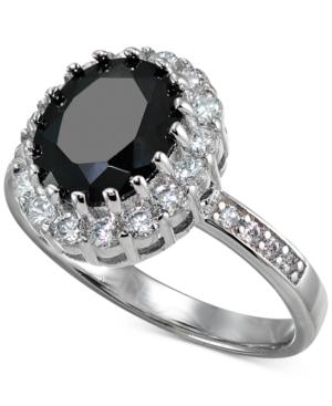 Giani Bernini Cubic Zirconia Halo Ring In Sterling Silver, Created For Macy's