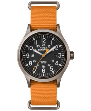 Timex Men's Expedition Scout Orange Nylon Strap Watch 50mm Tw4b04600jt