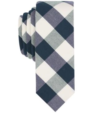 Penguin Men's Mccord Check Skinny Tie