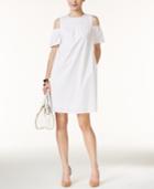 Alfani Cold-shoulder Shift Dress, Created For Macy's