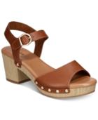 Style & Co Anddreas Platform Block-heel Sandals, Created For Macy's Women's Shoes