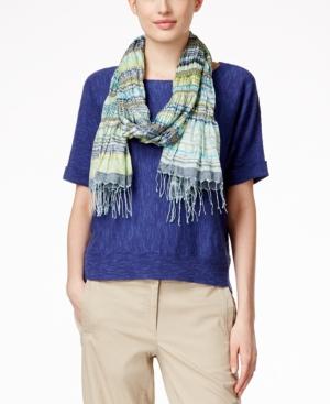 Eileen Fisher Patterned Silk Scarf, Only At Macy's