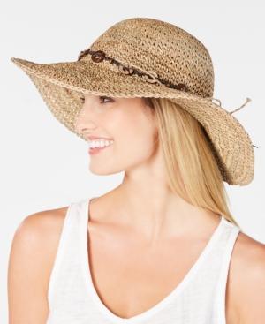 Scala Beaded Crochet Seagrass Hat