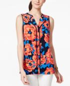 Tommy Hilfiger Sleeveless Floral-print Shell