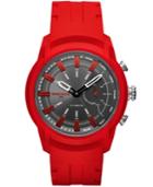 Diesel On Men's Armbar Red Silicone Strap Hybrid Smart Watch 44mm