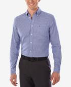 Tommy Hilfiger Men's Slim-fit Comfort-wash Blue Check Dress Shirt