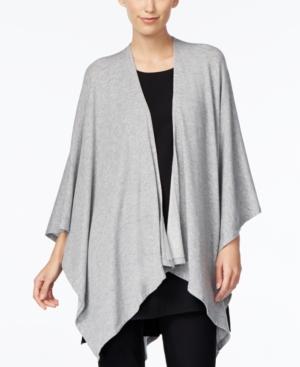 Eileen Fisher Open-front Asymmetrical-hem Poncho