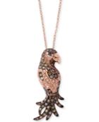 Effy Confetti Diamond Bird Pendant Necklace (5/8 Ct. T.w.) In 14k Rose Gold