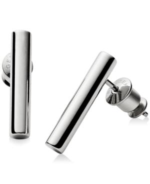 Skagen Silver-tone Tubular Bar Stud Earrings Skj0891