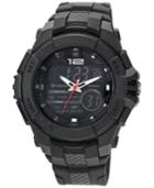 Armitron Men's Analog-digital Chronograph Black Resin Bracelet Watch 53mm 20-4942blk