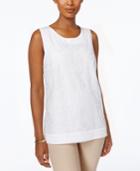 Charter Club Embroidered Lace Top, Created For Macy's