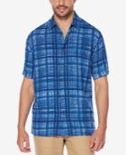 Cubavera Men's Distressed Plaid Shirt