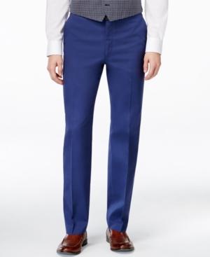 Ryan Seacrest Distinction Men's Slim-fit Blue Dress Pants, Only At Macy's