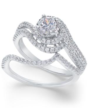 Diamond Swirl Bridal Set (1 Ct. T.w.) In 14k White Gold