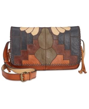 Patricia Nash Zigzag Patchwork Tivoli Flap Crossbody