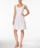 Nine West Sleeveless Scoop-neck Fit & Flare Dress