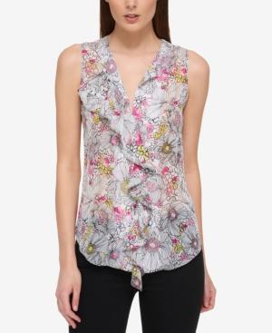 Tommy Hilfiger Printed Cascade Shell, Only At Macy's