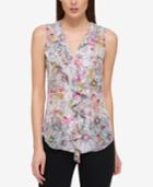 Tommy Hilfiger Printed Cascade Shell, Only At Macy's