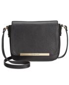 Tommy Hilfiger Jamie Pebble Leather Flap Crossbody