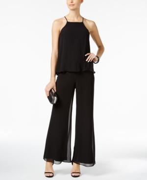 Msk Tiered Halter Jumpsuit