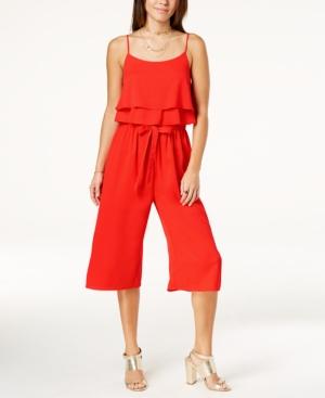 One Clothing Juniors' Ruffled Popover Jumpsuit