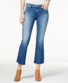 Hudson Jeans Mia Cropped Carve Wash Flared Jeans