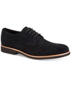 Calvin Klein Men's Faustino Black Oily Suede Oxfords Men's Shoes