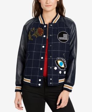 William Rast Embellished Baseball Jacket