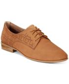Giani Bernini Caliy Memory Foam Lace-up Oxford Flats, Created For Macy's Women's Shoes
