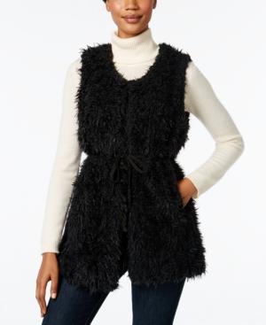 Inc International Concepts Faux Sherpa Tie Vest, Only At Macy's