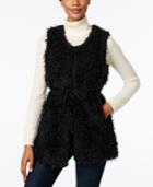 Inc International Concepts Faux Sherpa Tie Vest, Only At Macy's
