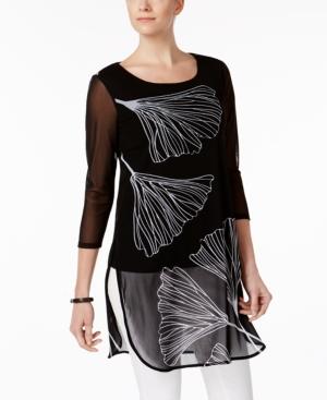Alfani Petite Printed Tunic, Only At Macy's