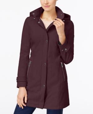 Calvin Klein Hooded 4-way Stretch Water-resistant Softshell Raincoat